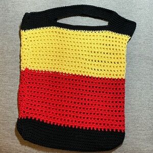 Colorful Crochet Tote Bag